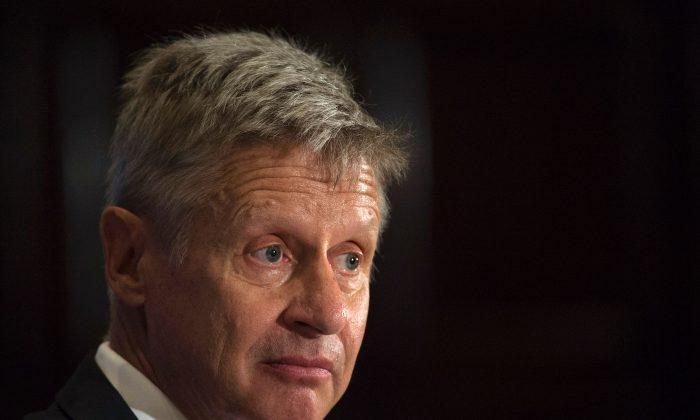 Gary Johnson Losing Support as Election Day Approaches