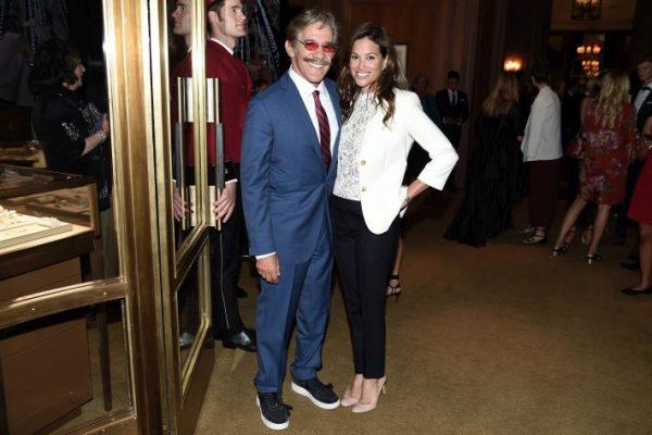 Geraldo Rivera (L) and Erica Levy attend the Cartier Fifth Avenue Grand Reopening Event at the Cartier Mansion in New York City, on Sept. 7, 2016. (Nicholas Hunt/Getty Images for Cartier)