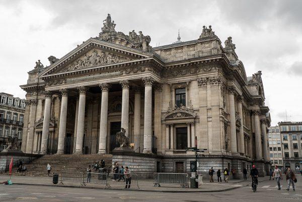 The old Stock Exchange, now called Euronext Brussels, was built by decree of Napoleon in 1801. (Mohammed Reza Amirinia)