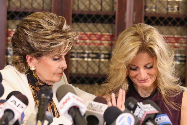 Attorney Gloria Allred holds a press conference with Summer Zervos in a file photo taken in Los Angeles, Calif., on Oct. 14, 2016.  ( Frederick M. Brown/Getty Images)