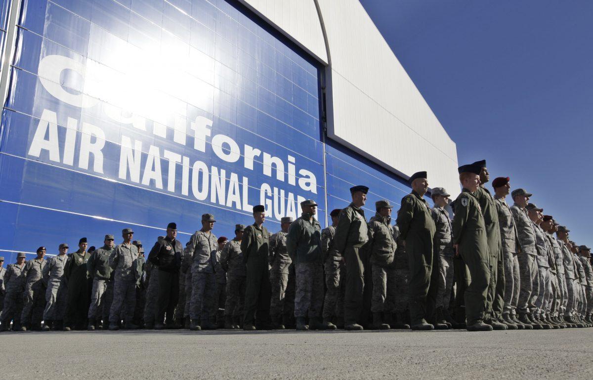 California Army National Guard soldiers in Mountain View, Calif., in a file photo. (Paul Sakuma/AP Photo)