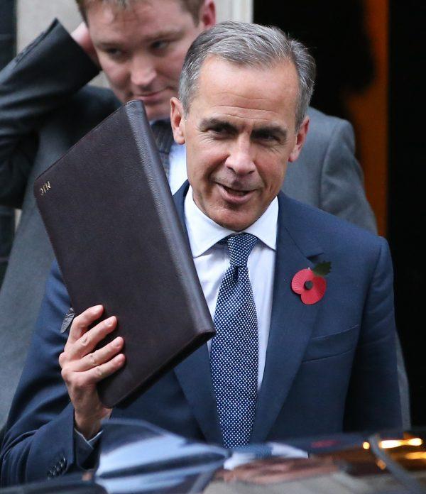 Former Governor of the Bank of England Mark Carney leaves 10 Downing Street in London on Oct. 31, 2016. (Daniel Leal-Olivas/AFP/Getty Images)
