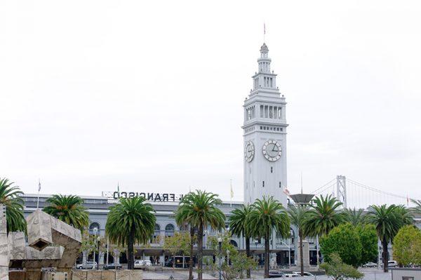 The Ferry Building, once a thriving transportation hub, in now an artisan food market. (Trevor Piper/Epoch Times)