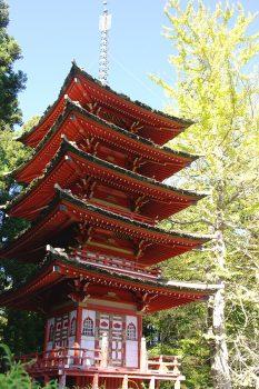 Japanese wooden pavilion in the Japanese Tea Garden, Golden Gate Park. (Trevor Piper/Epoch Times)