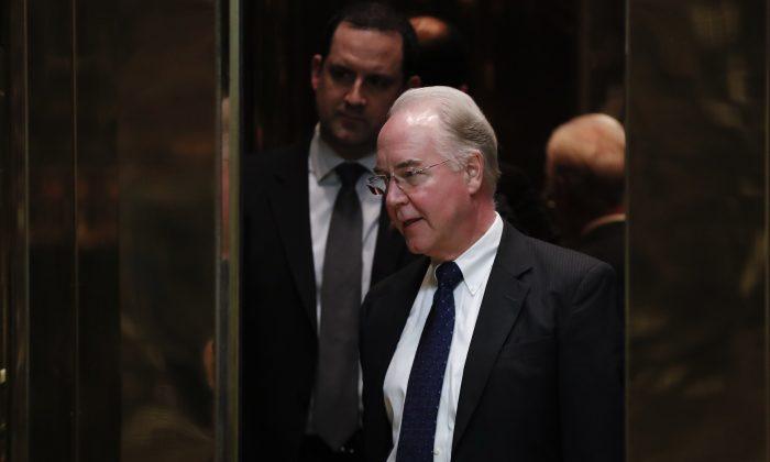 Trump Picks Rep. Tom Price as Department of Health and Human Services Secretary