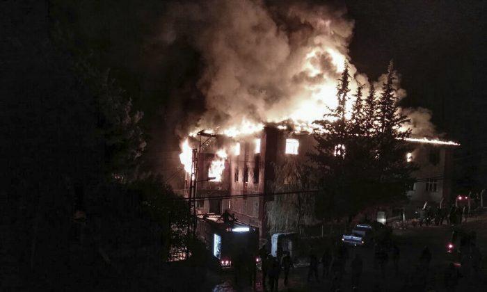 Turkey: Fire at a Dormitory for Girls Kills 12, Injures 22