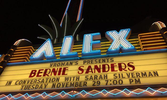 Bernie Sanders Jokes With Sarah Silverman at Book Event
