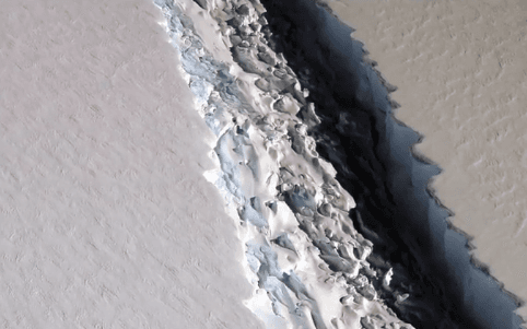 NASA Captures Alarming Image of Massive Antarctic Ice Shelf Rift (Video)