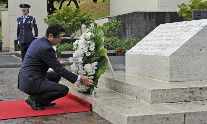 Japanese Prime Minister Shinzo Abe Visits Pearl Harbor Memorial
