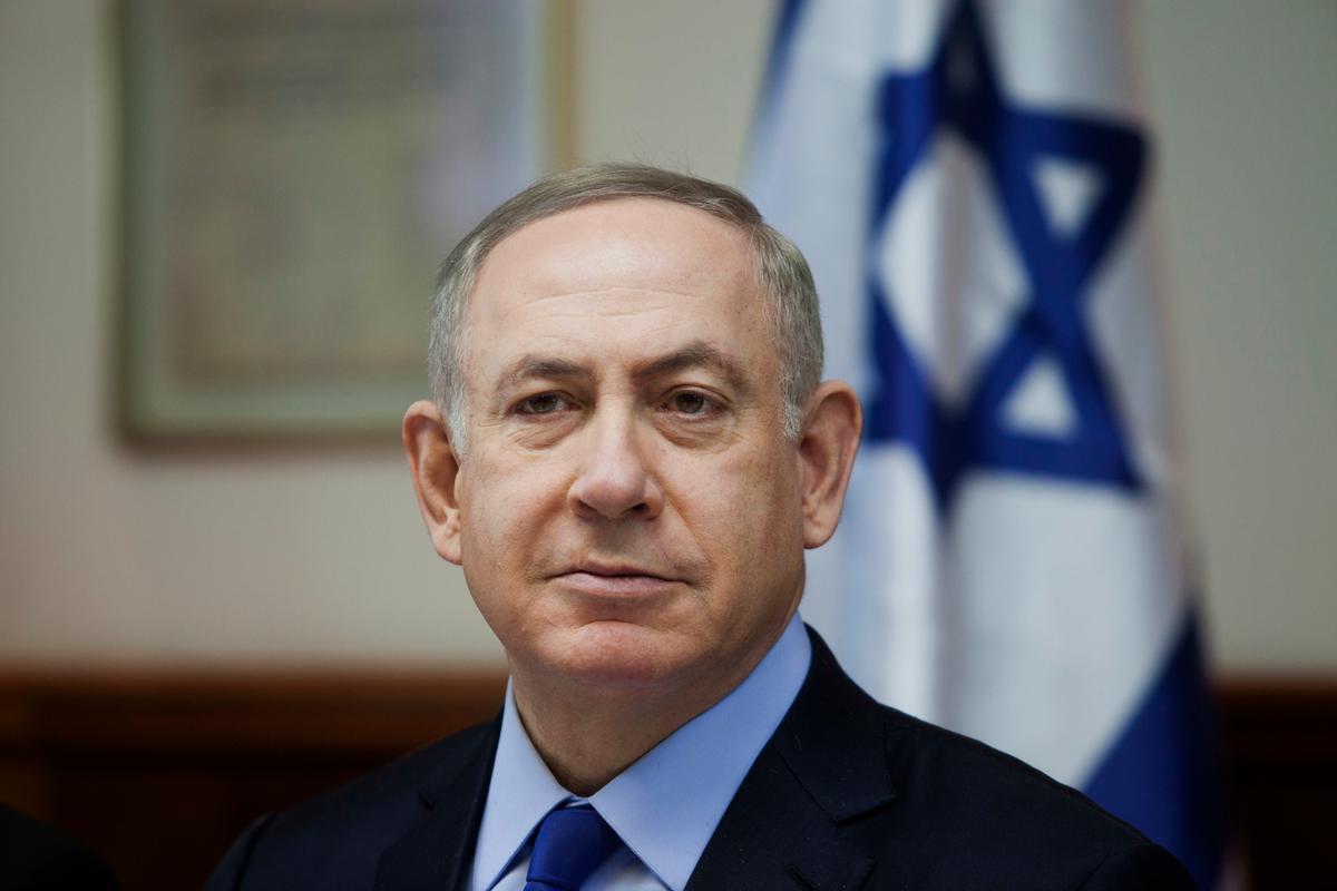 Israeli Prime Minister Benjamin Netanyahu attends a weekly cabinet meeting in Jerusalem on Dec. 25, 2016. (Dan Balilty/Pool photo via AP)