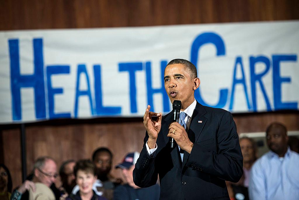 US President Barack Obama speaks at Temple Emanu-El November 6, 2013 in Dallas, Texas. Obama spoke about the Affordable Care Act amid technical problems which have hurt the rollout of the healthcare marketplace. (Brendan Smialowski/AFP/Getty Images)