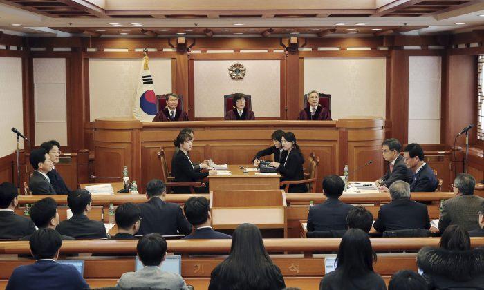 S. Korea Court Says Park Won’t Testify in Impeachment Trial