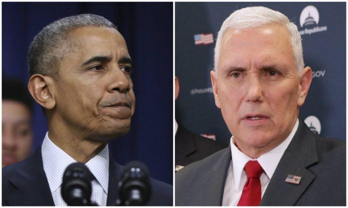 Pence, Obama in Dueling Meetings at Capitol on Health Care