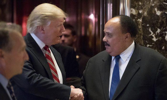 Trump Meets With Martin Luther King’s Son