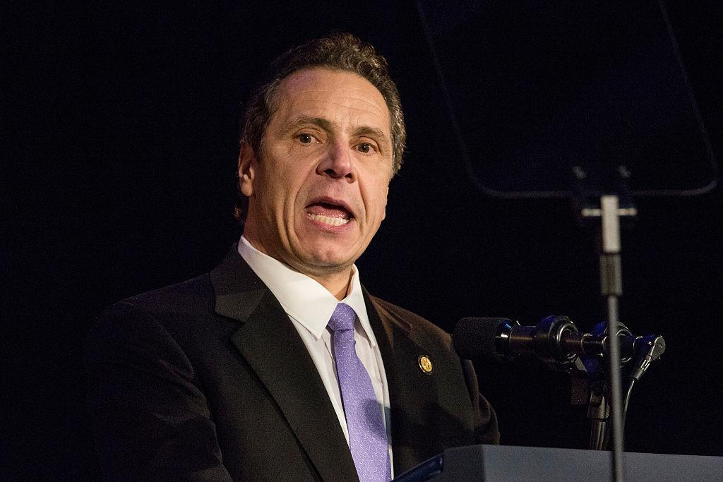 New York Governor Andrew Cuomo at a rally for paid family leave in New York City on Jan. 29, 2016. (Andrew Burton/Getty Images)