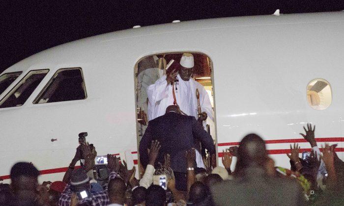 Gambia’s Defeated Leader Leaves Country, Ends Standoff