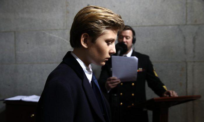 White House Releases Official Statement About Barron Trump