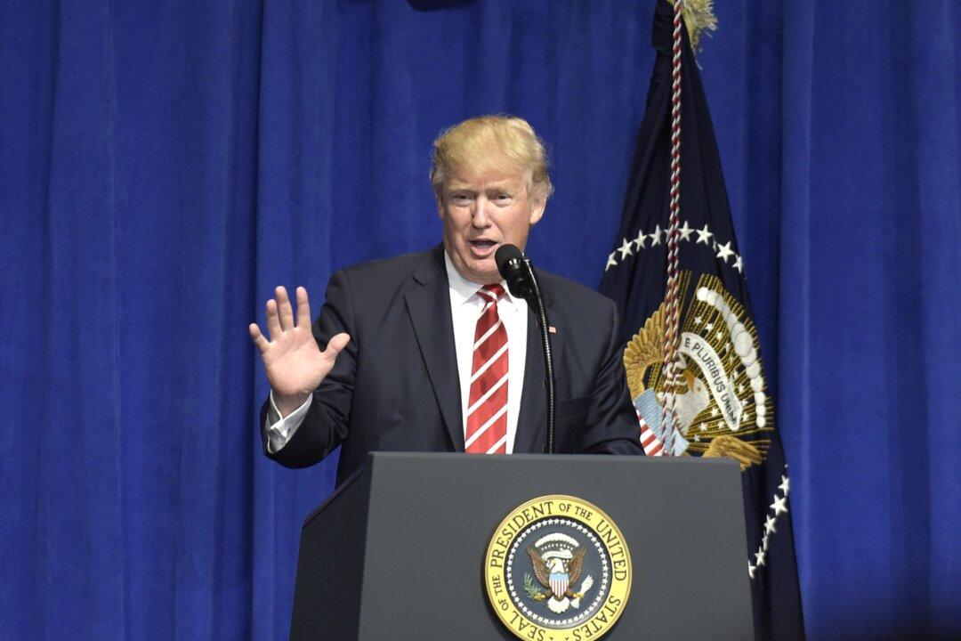 President Trump Gives First Speech to the Military
