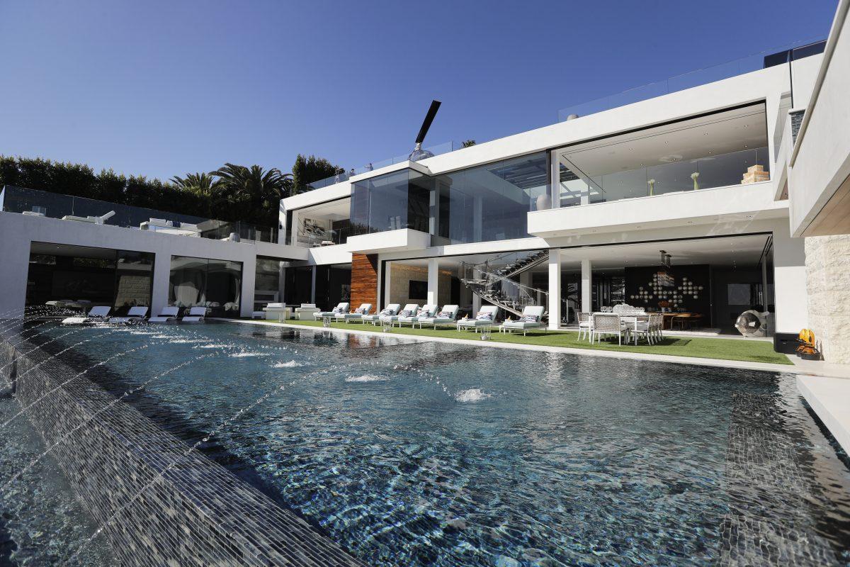 An 85-foot infinity swimming pool at a mansion in the Bel-Air area of Los Angeles. (Jae C. Hong/AP Photo)