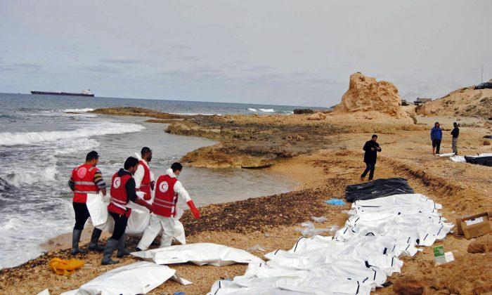 Bodies of 74 Migrants Heading to Europe Wash up in Libya