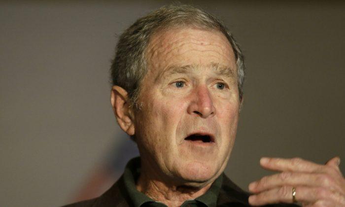 George W. Bush: Media Remark Was Not a Criticism of Trump