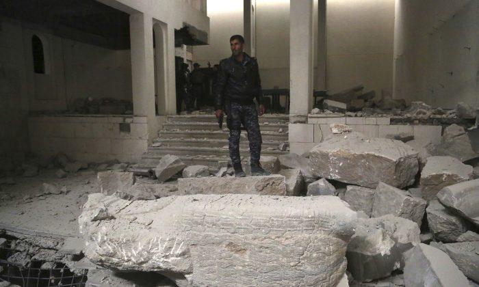 Rubble and Ash in Mosul Museum Retaken From ISIS