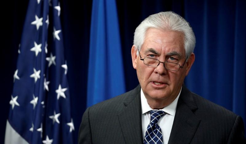Secretary of State Rex Tillerson speaks in Washington, D.C. in this file photo(REUTERS/Kevin Lamarque)