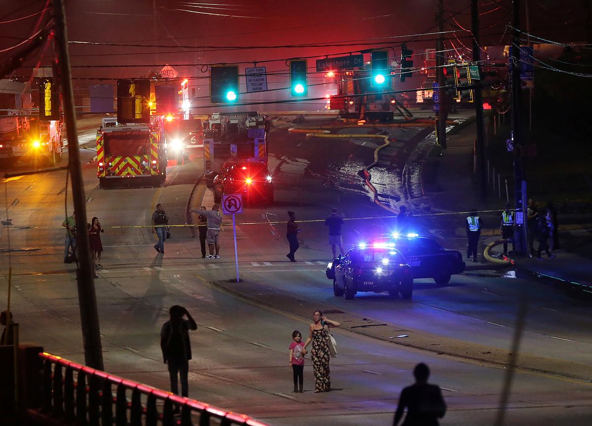 Fire Collapses Portion of Interstate Highway in Atlanta
