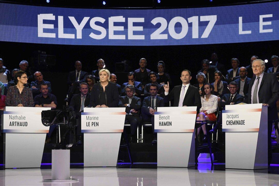 Macron, Le Pen clash on Europe in TV French election debate