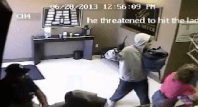 Jewelry Store Owner Takes out Robber