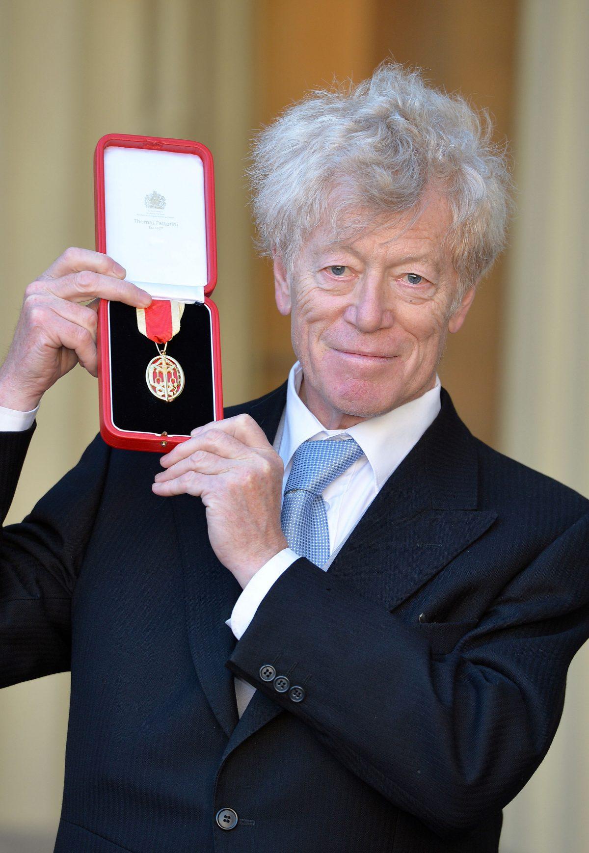 Sir Roger Scruton after he was knighted by the Prince of Wales during an investiture ceremony at Buckingham Palace in London on Nov. 25, 2016. (John Stillwell/Getty Images)