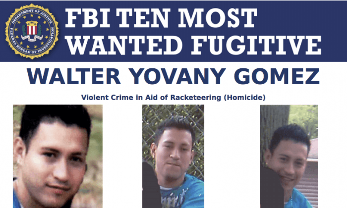 FBI Adds MS-13 Gang Member to Ten Most Wanted Fugitive List