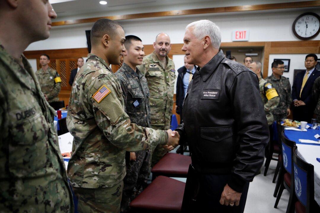 Pence Warns North Korea of US Resolve Shown in Syria, Afghan Strikes