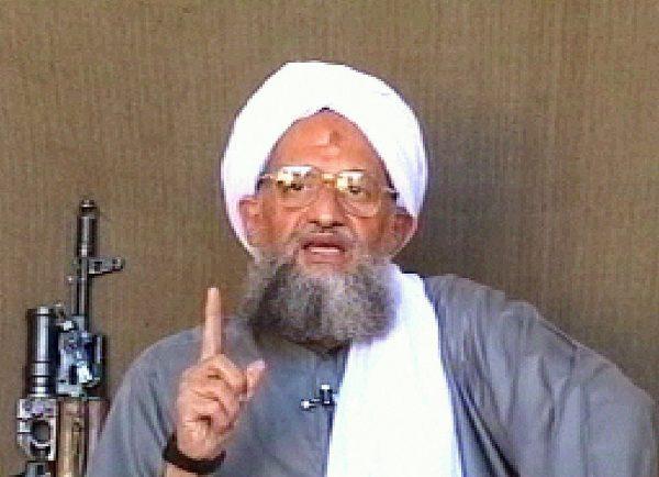 Al-Qaeda leader Ayman al-Zawahiri giving a speech at an undisclosed location. (AFP/Getty Images)