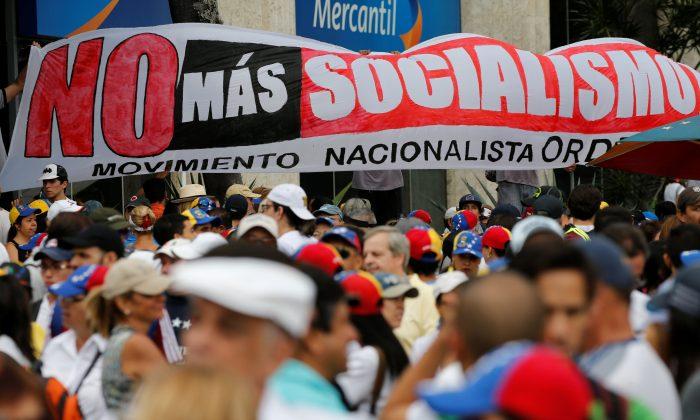 Hundreds of Thousands Protest Venezuela’s Socialist Regime on May Day