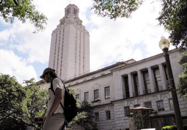 A student walks at the University of Texas campus in Austin, Texas, on June 23, 2016. (Jon Herskovitz/Reuters)