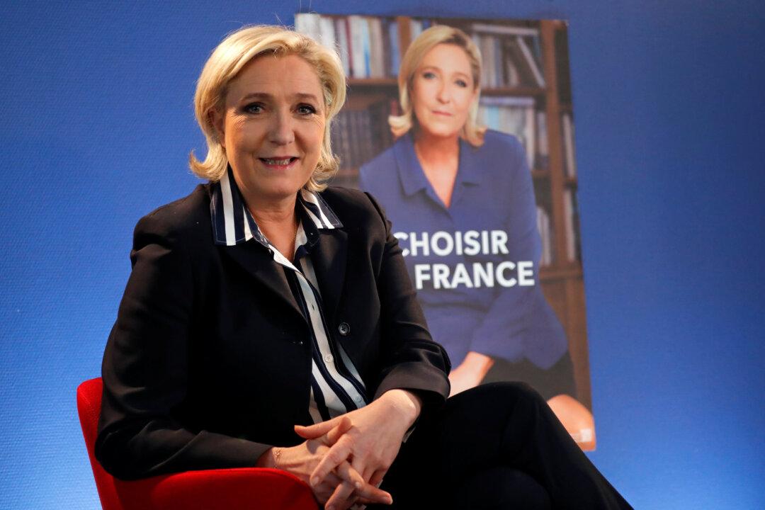 Le Pen Says Best Placed to Face ‘New World’ of Trump, Putin