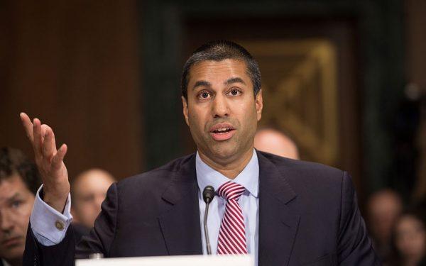  Federal Communications Commission (FCC) Commissioner Ajit Pai testifies before the Senate Judiciary Committee's Privacy, Technology and the Law Subcommittee hearing on "Examining the Proposed FCC Privacy Rules" on Capitol Hill in Washington on May 11, 2016. (NICHOLAS KAMM/AFP/Getty Images)