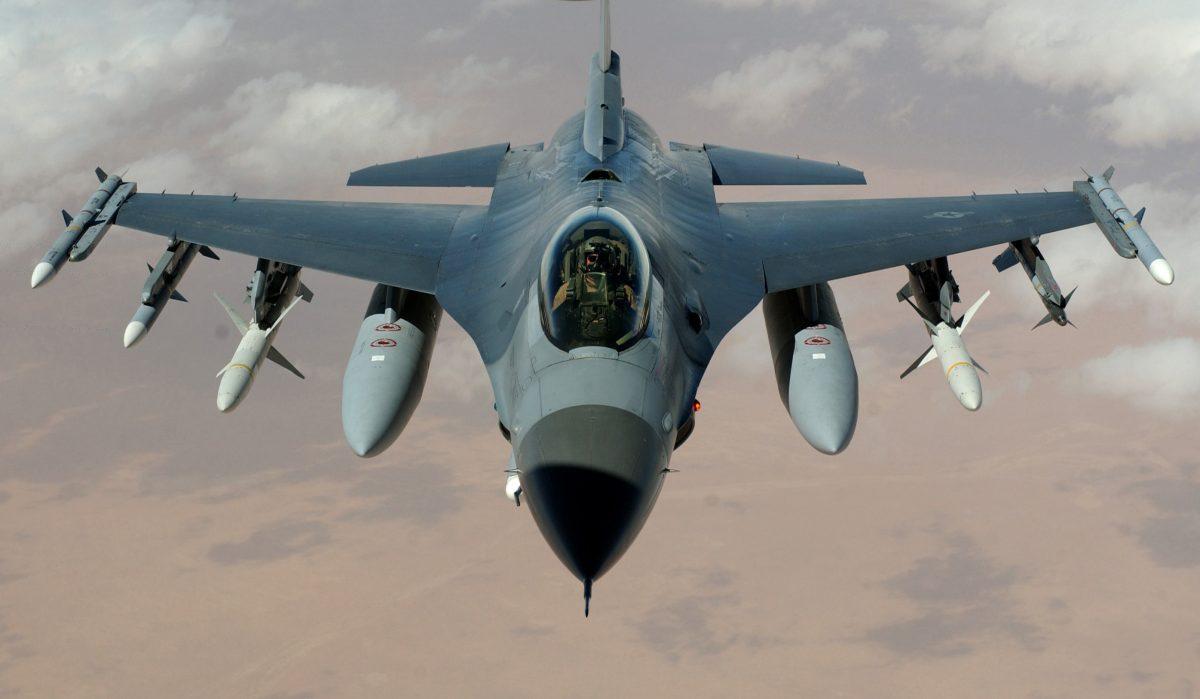 An F-16 Fighting Falcon flies a mission in a file photo. (U.S. Air Force Staff Sgt. Cherie A. Thurlby)