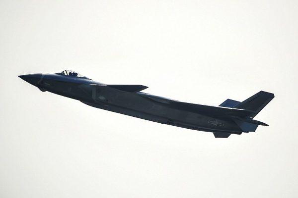 The Chinese J-20 jet has likely employed stolen and reverse-engineered technology. This example was pictured in Guangdong Province, China on Nov. 1, 2016.<br/>(STR/AFP/Getty Images)