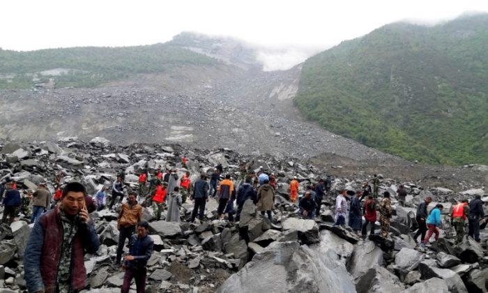 Landslide Buries Mountain Village in Southwest China, Fears for 141 People