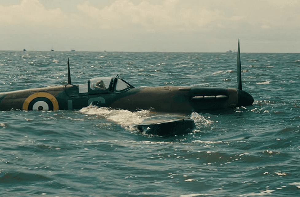 A downed pilot in the action thriller "Dunkirk." (Melinda Sue Gordon/Warner Bros. Entertainment Inc.)