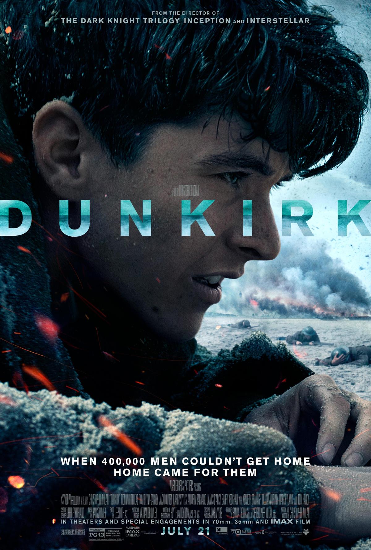  Movie poster for "Dunkirk."