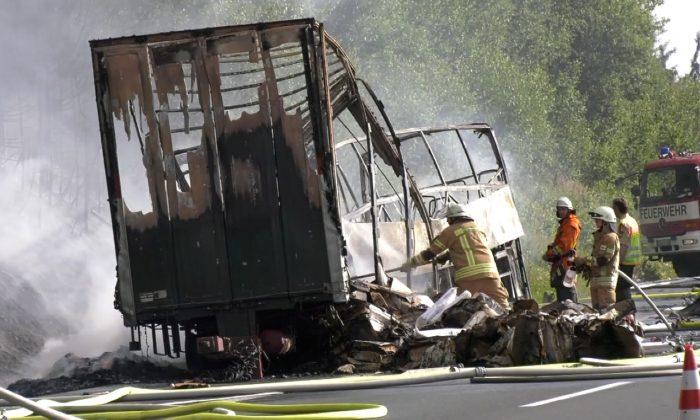 11 Dead, 31 Injured After Fiery Bavarian Bus Crash
