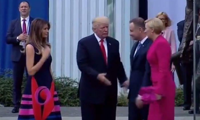 No, President Trump Was Likely Not ‘Rejected’ by Poland’s First Lady