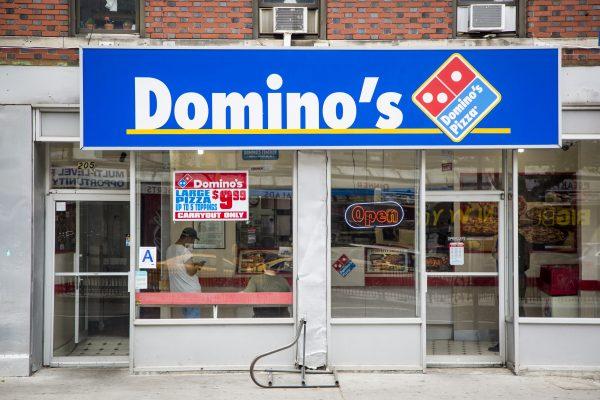 A Domino's Pizza restaurant in the Lower East Side of Manhattan on July 11, 2017. (Samira Baouaou/The Epoch Times)