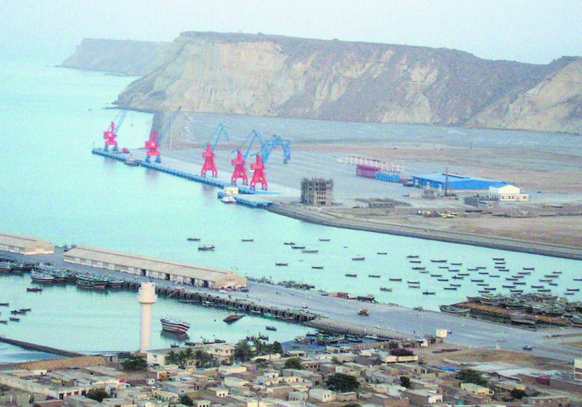 The Gwadar Port in Pakistan on the Arabian Sea. China Overseas Ports Holding Company is leasing the port until 2059 and has already started expanding it. (J. Patrick Fisher/CC BY-SA)