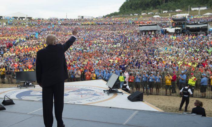 40,000 Boy Scouts Chant ‘We Love Trump!’ as President Speaks at 2017 National Jamboree