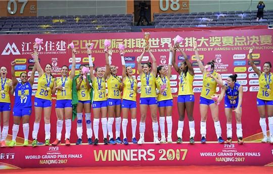 Brazil claim record 12th FIVB World Volleyball GP win in Nanjing