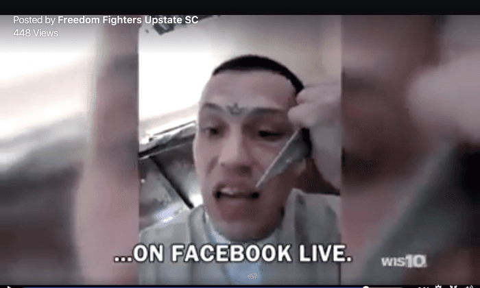 Prisoner Brandishes Knife, Makes Threats in Facebook Live Video
